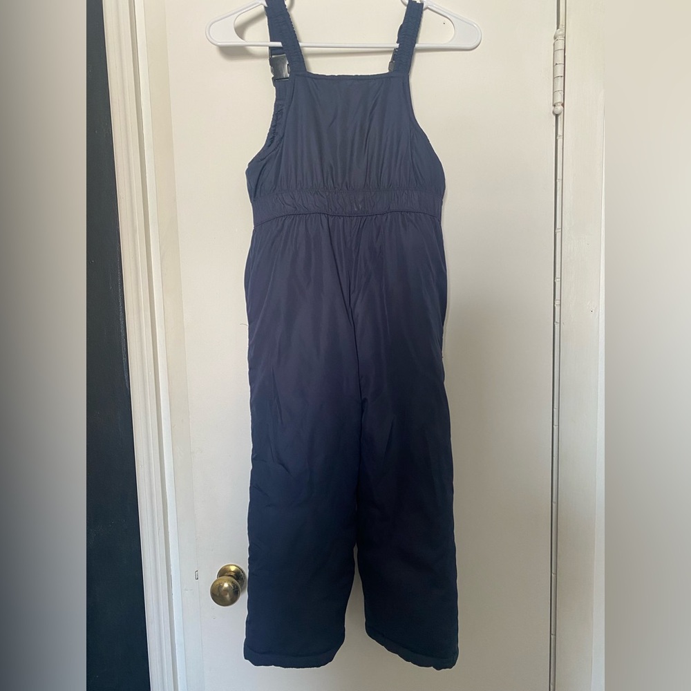 Navy Blue Youth Snow Bibs